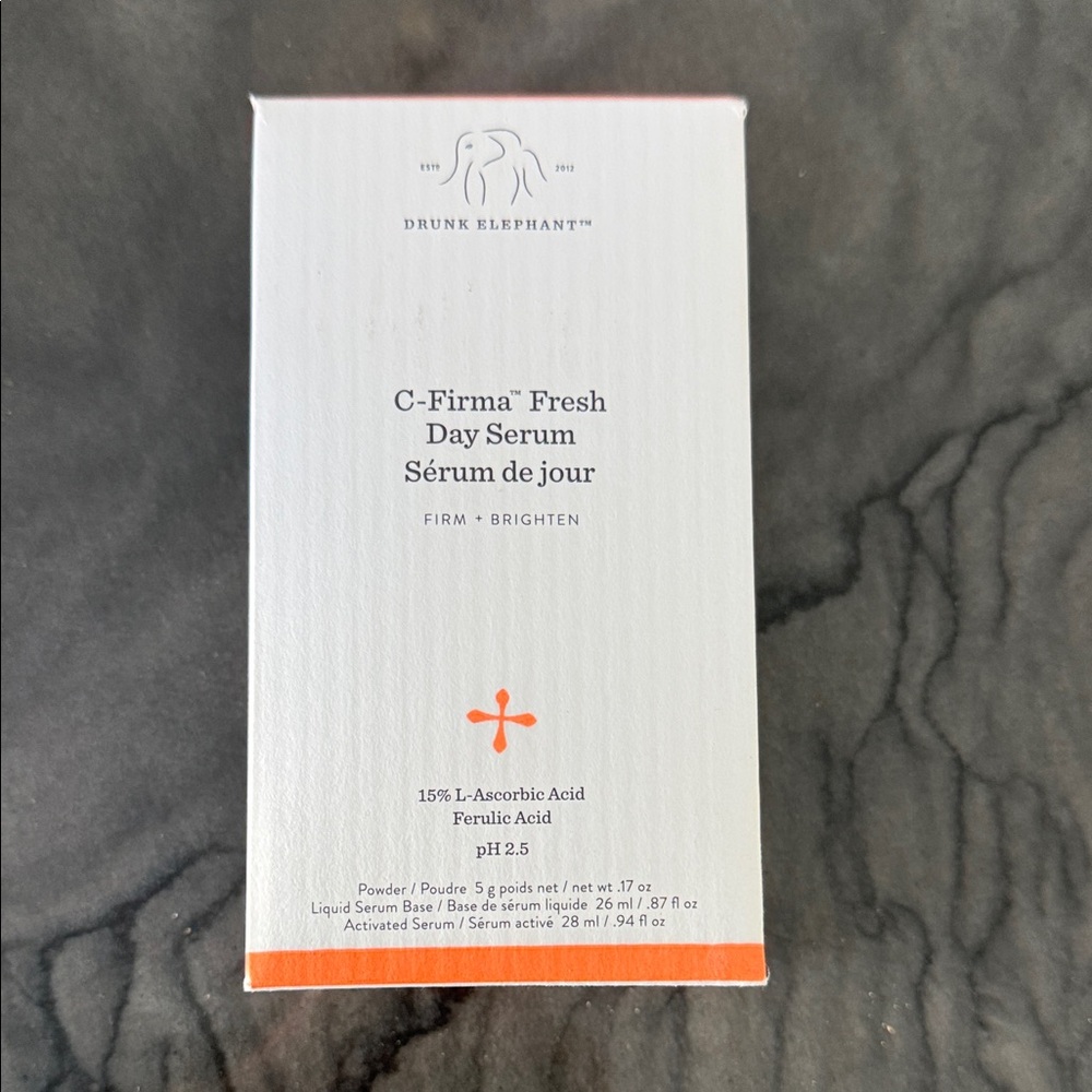 Drunk Elephant C-Firma Fresh Day Serum - White and Orange Packaging